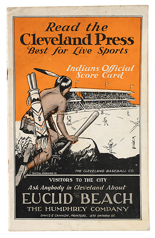 1927 Cleveland Indians (vs. Philadelphia Athletics) Program with Ty Cobb and Al Simmons in Lineup