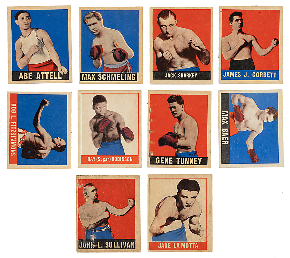 1948 Leaf Boxing Complete Set (49) - All Gray Backs!