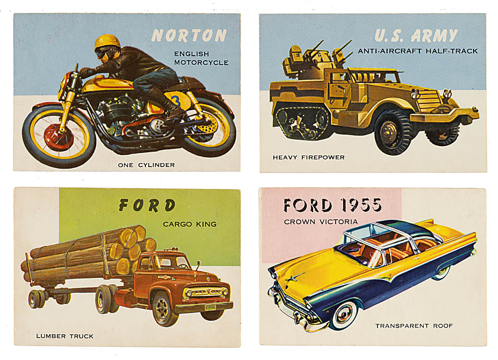 1953-1955 Topps "World On Wheels" Complete Set (180)