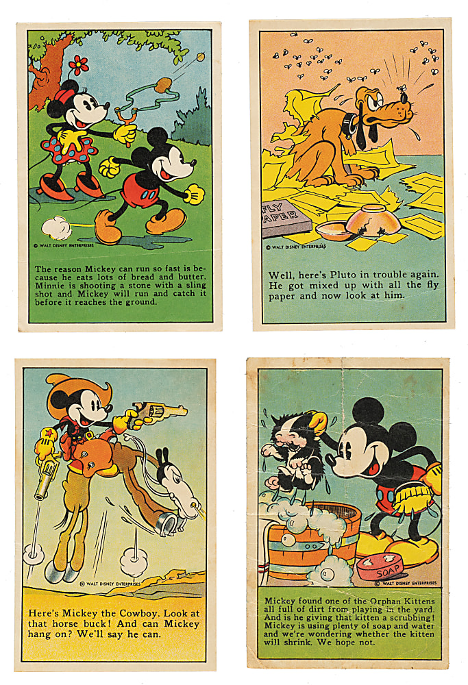 1936 D52 "Adventures of Mickey Mouse" Collection (75) Including Two Original Recipe Scrap Books