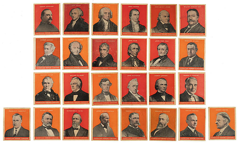 1932 R114 U.S. Caramel "Presidents" Near-Complete Set (30/31)