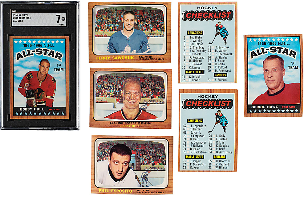 1966-1967 Topps Hockey Near-Complete Set (131/132)