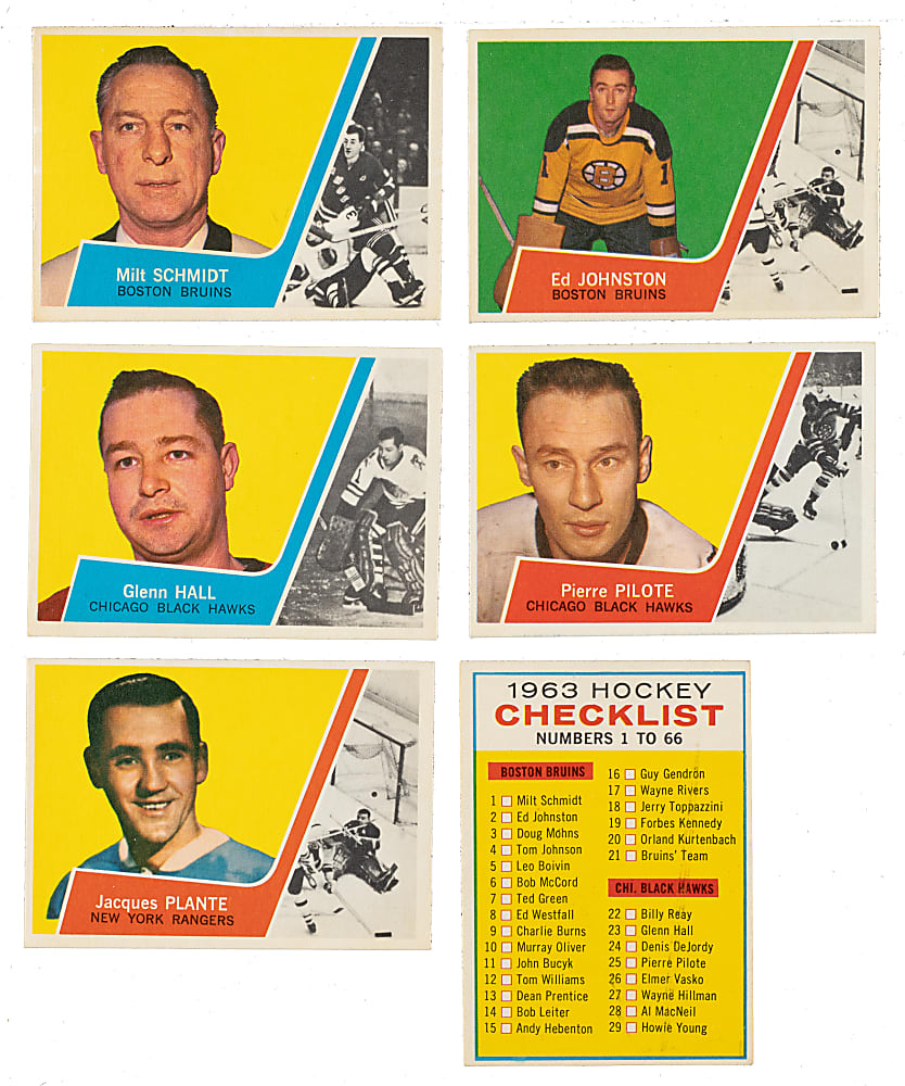 1963-1964 Topps Hockey Complete Set (66)