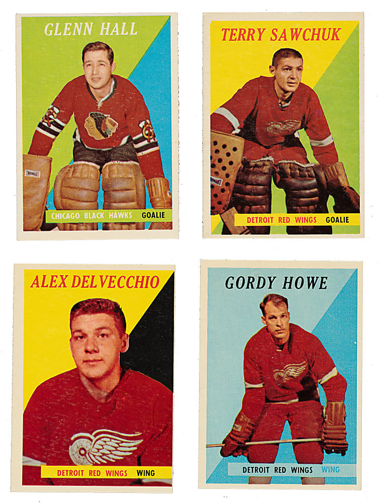 1958-1959 Topps Hockey Near-Complete Set (65/66)