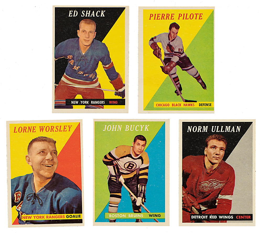1958-1959 Topps Hockey Near-Complete Set (65/66)