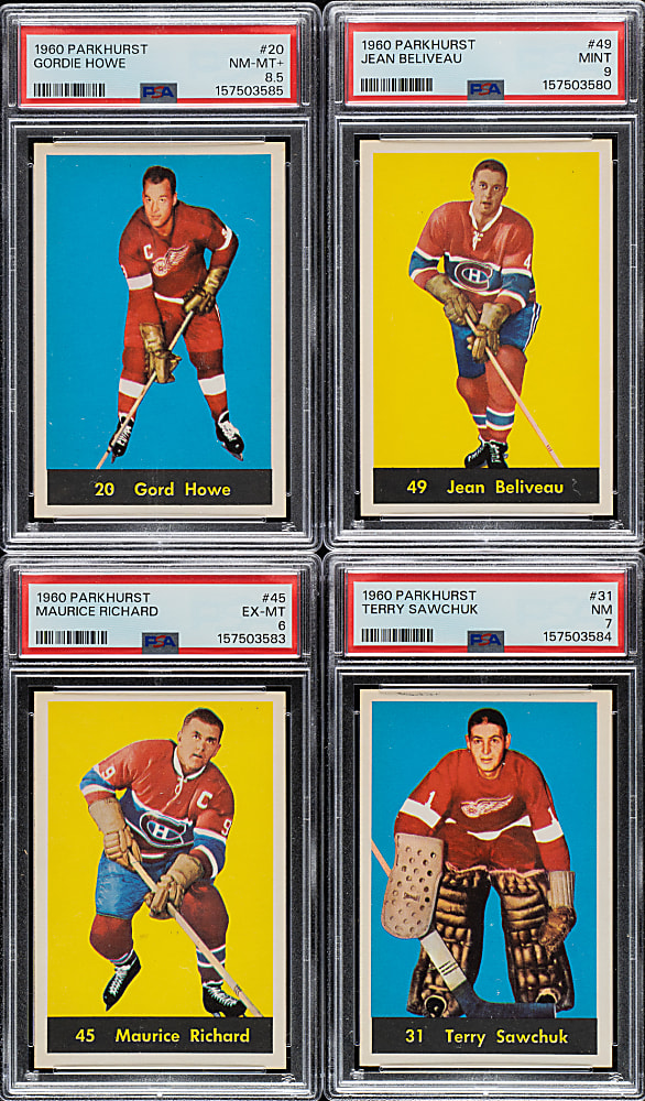 High-Grade 1960-1961 Parkhurst Hockey Complete Set (61)