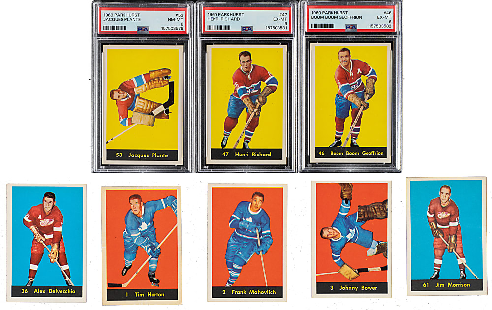 High-Grade 1960-1961 Parkhurst Hockey Complete Set (61)