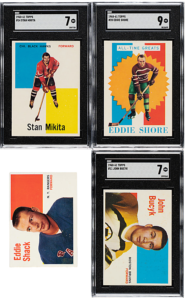 1960-1961 Topps Hockey Near-Complete Set (65/66)