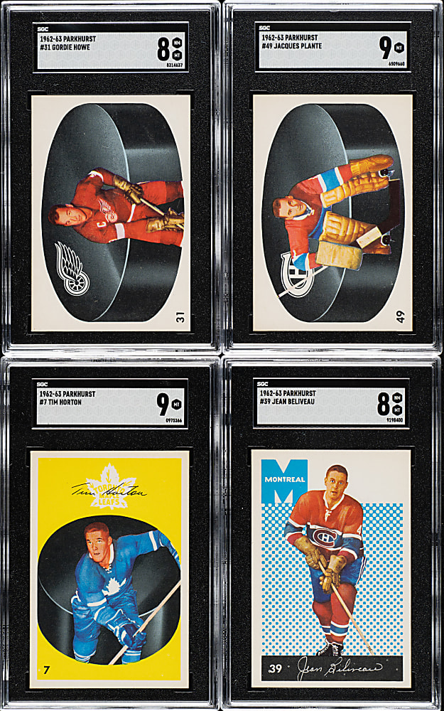 1962-1963 Parkhurst Hockey Near-Complete Set (54/56)