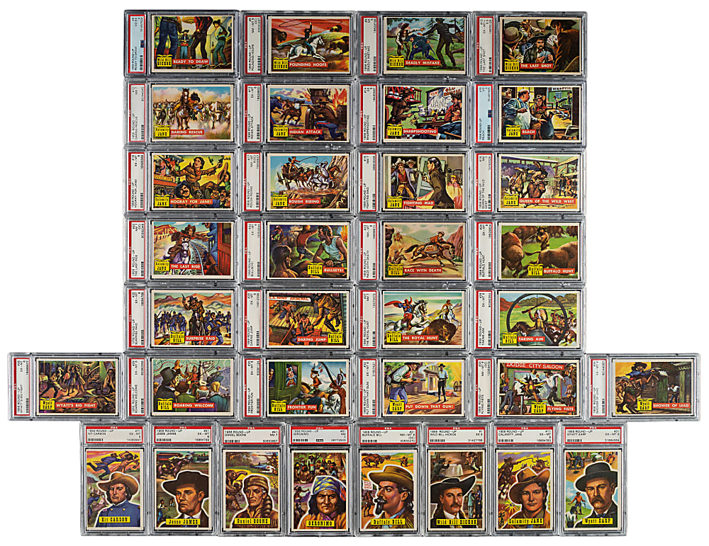 1956 Topps "Round Up" PSA-Graded Complete Set (80): #9 PSA Set Registry (GPA 6.23)