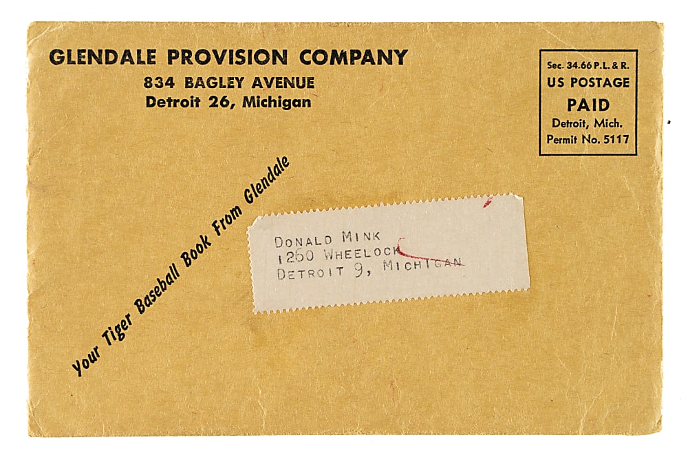 1953 Glendale Meats Advertising Booklet Plus Original Envelope - Newly Discovered!