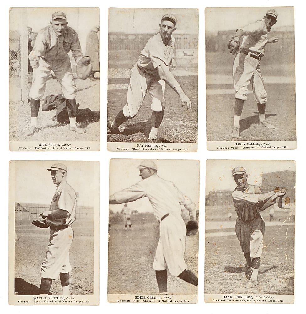 1919 PC799 Cincinnati Reds National League Champions Postcards Collection (10)
