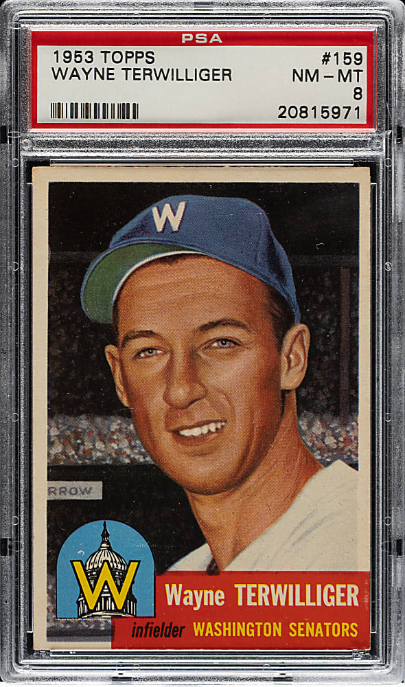 1953 Topps #159 Wayne Terwilliger PSA NM-MT 8