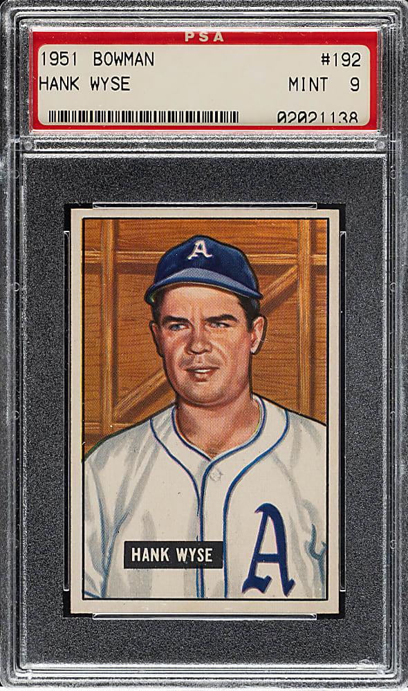1951 Bowman #192 Hank Wyse PSA MINT 9