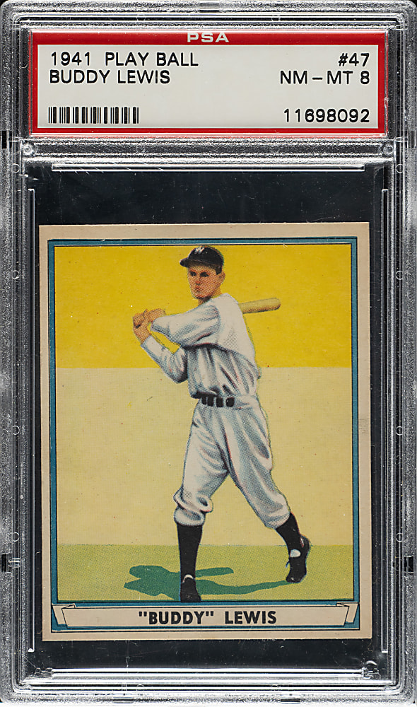 1941 Play Ball #47 Buddy Lewis PSA NM-MT 8