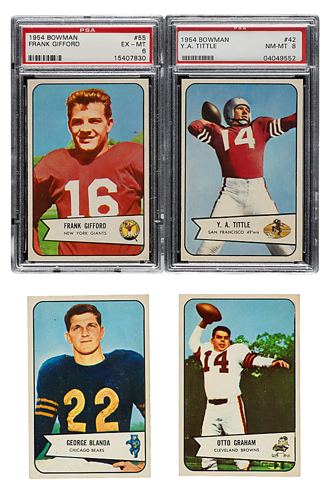 1954 Bowman Football Complete Set (128)