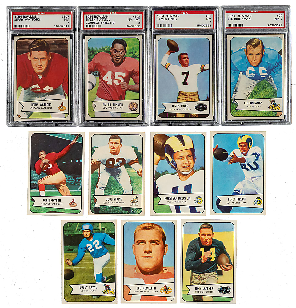 1954 Bowman Football Complete Set (128)