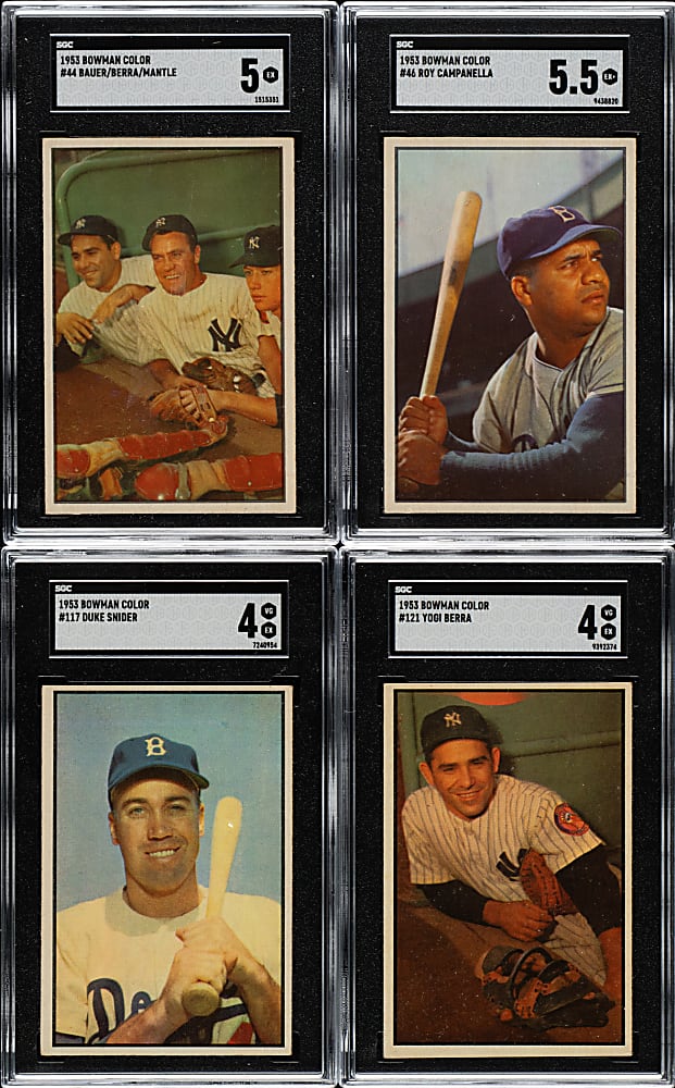 1953 Bowman Color Near-Complete Set (128/160)