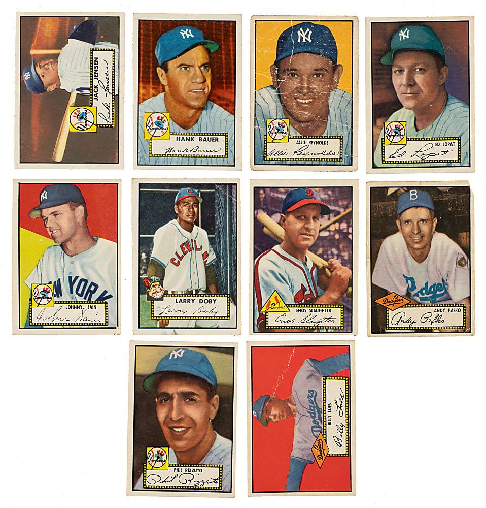 1952 Topps Low-Number Collection (128) Including Feller, Spahn, and Snider
