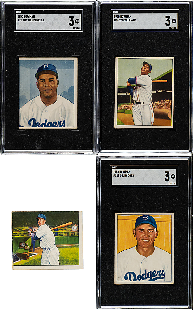 1950 Bowman Collection (108) Including Williams, Campanella, and Hodges