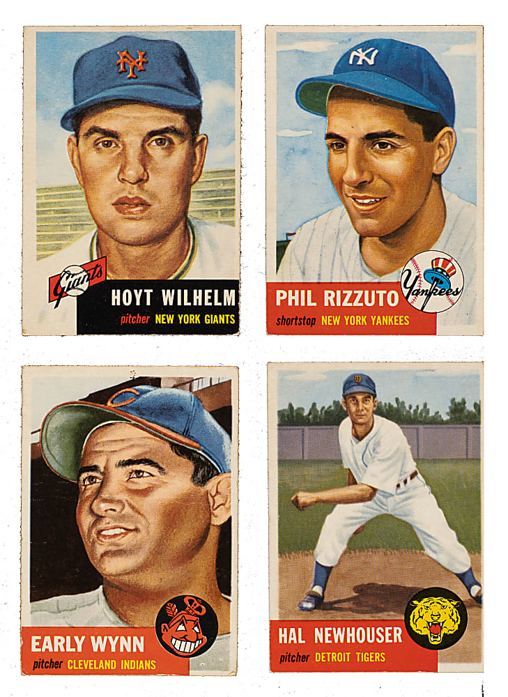 1953 Topps Collection (94) Including Phil Rizzuto, Hoyt Wilhelm, and Early Wynn