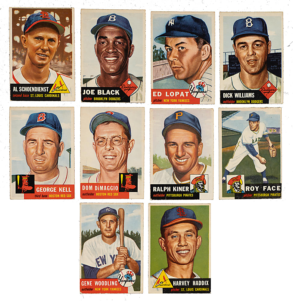 1953 Topps Collection (94) Including Phil Rizzuto, Hoyt Wilhelm, and Early Wynn