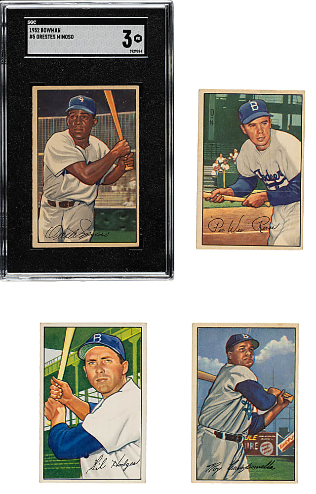1952 Bowman Collection (118) Including Berra, Reese, Campanella, and Minoso Rookie