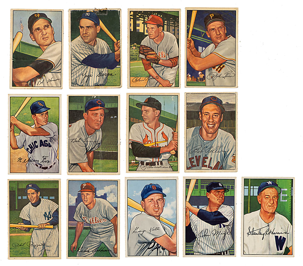 1952 Bowman Collection (118) Including Berra, Reese, Campanella, and Minoso Rookie