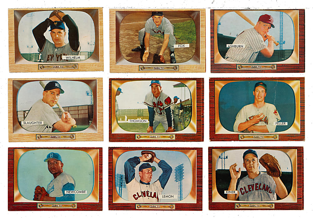 1955 Bowman Collection (92) Including Willie Mays and Hank Aaron