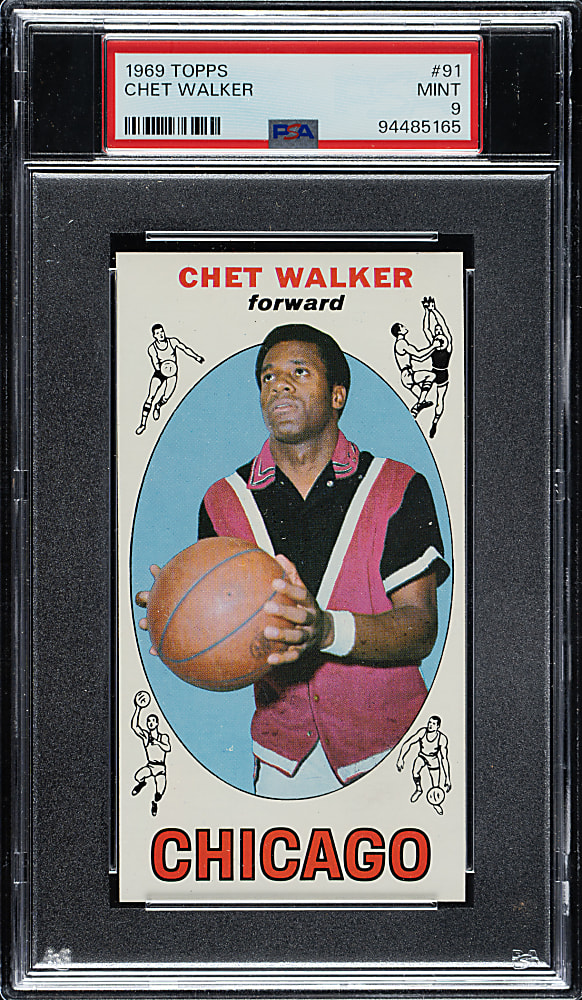 1969-1970 Topps Basketball #91 Chet Walker PSA MINT 9 - Highest Graded!