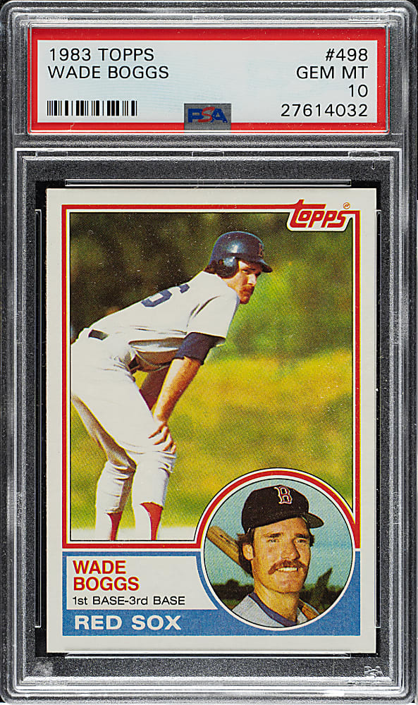 1983 Topps #498 Wade Boggs Rookie PSA GEM MINT 10