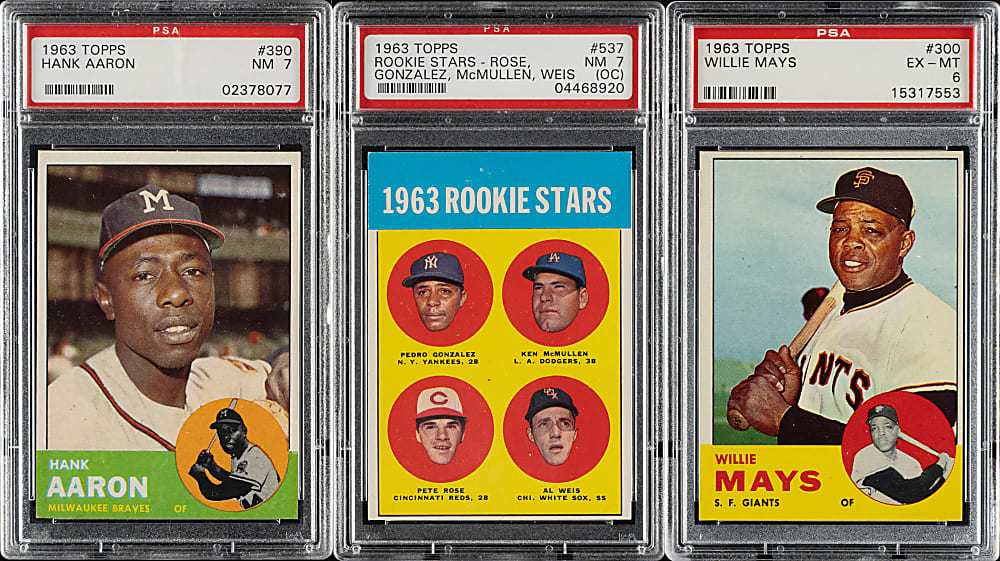 High-Grade 1963 Topps Complete Set (576) Including 196 PSA-Graded Cards