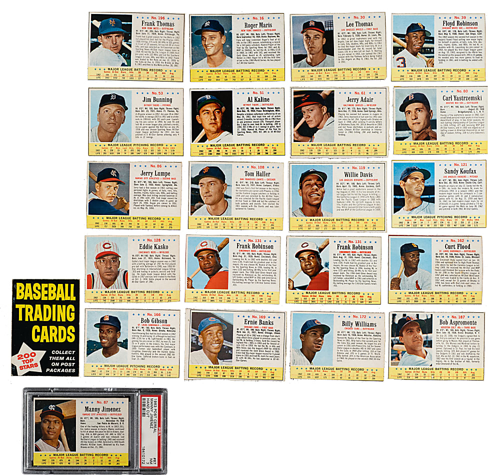 1963 Post Cereal Complete Set (200)