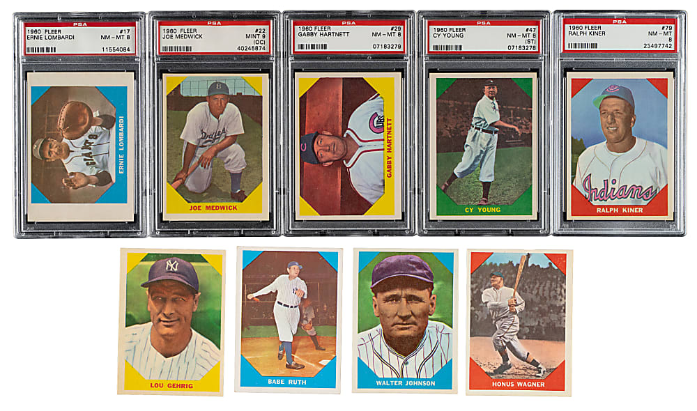 1960 Fleer All-Time Greats Complete Set (79)