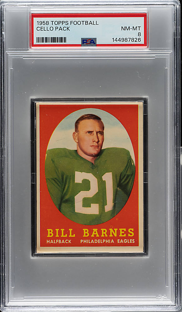 1958 Topps Football Unopened Cello Pack PSA NM-MT 8