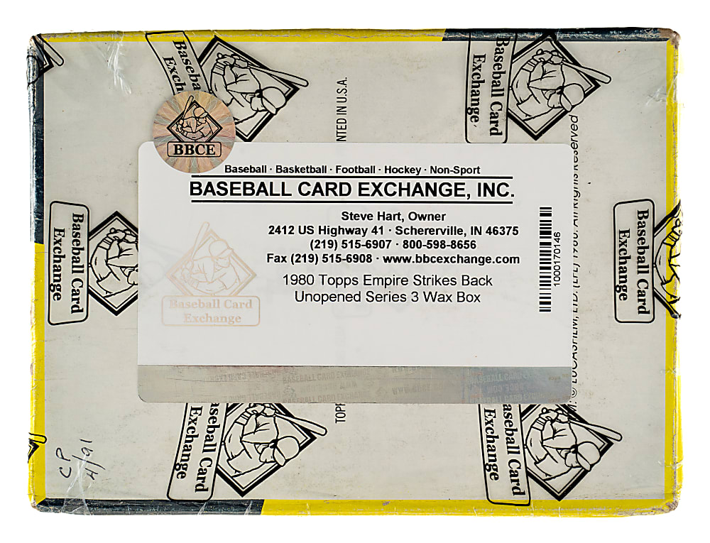 1980 Topps "Star Wars: The Empire Strikes Back" Third Series Unopened Wax Box (36 Packs) - BBCE