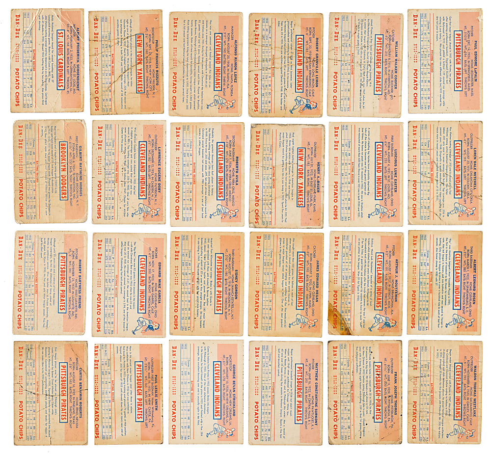 1954 Dan-Dee Potato Chips Near-Complete Set (28/29)