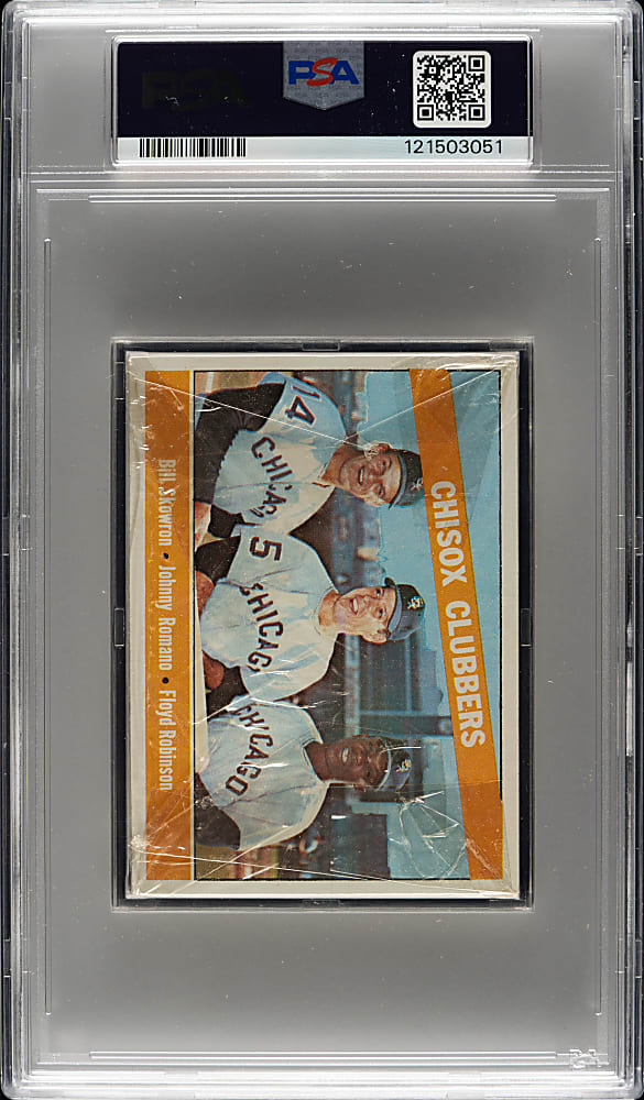 1966 Topps Third Series Unopened Cello Pack PSA NM-MT 8