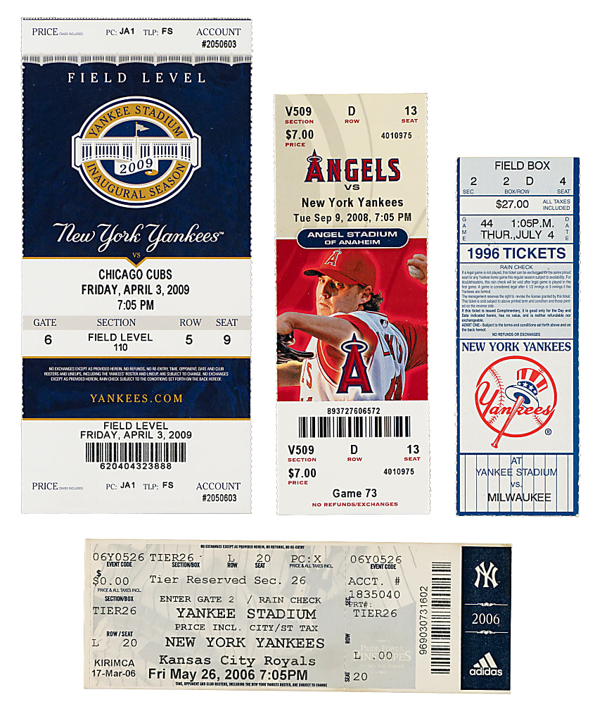 1996 to 2014 Derek Jeter Milestone Ticket Stub Collection (78) Including Hit #2,000, Stolen Base #300, and Hit #3,420