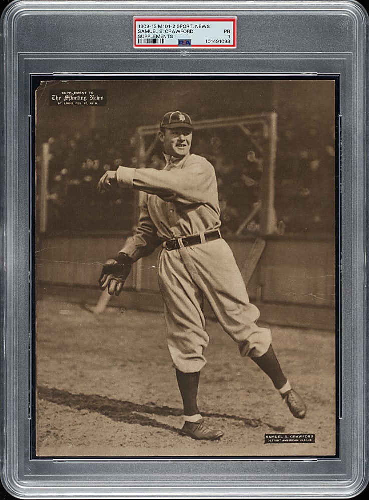 1909-1913 M101-2 Sporting News Supplements Sam Crawford PSA POOR 1