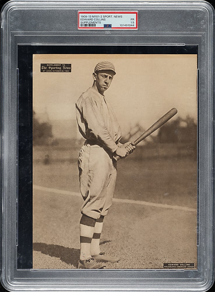 1909-1913 M101-2 Sporting News Supplement Eddie Collins PSA FAIR 1.5