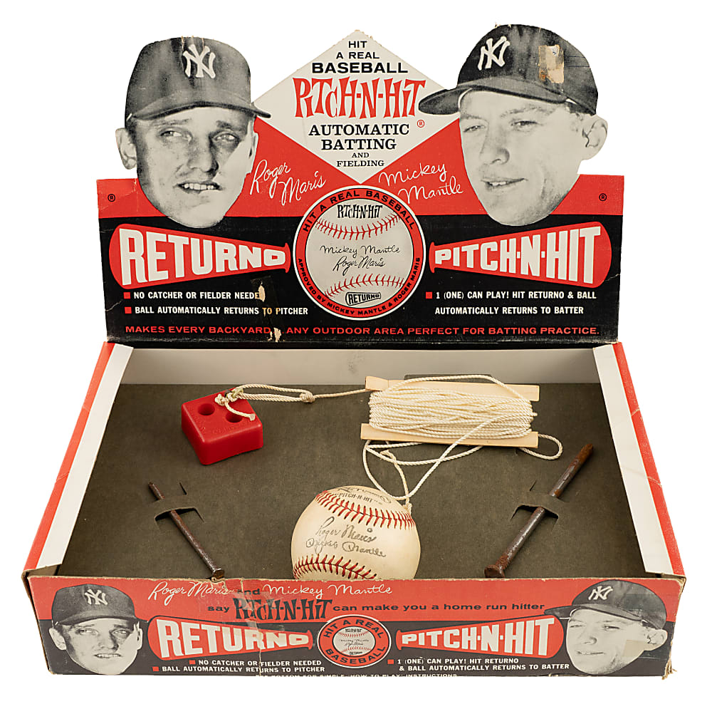 Circa 1962 Mickey Mantle & Roger Maris Returno "Pitch-N-Hit" Game