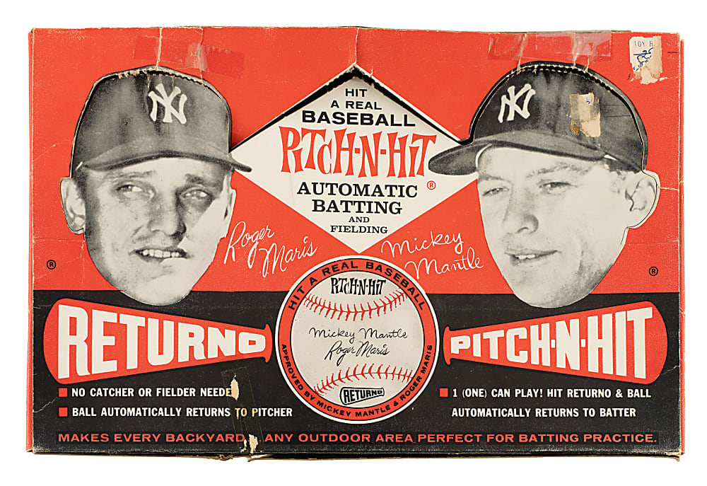 Circa 1962 Mickey Mantle & Roger Maris Returno "Pitch-N-Hit" Game