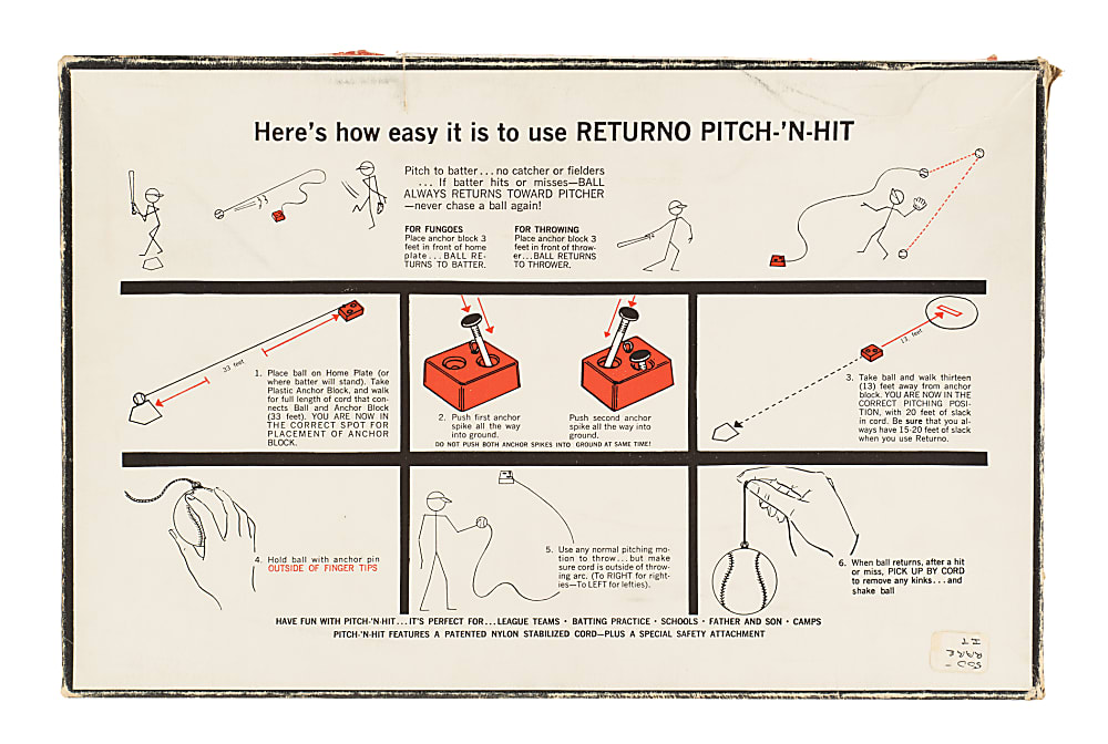 Circa 1962 Mickey Mantle & Roger Maris Returno "Pitch-N-Hit" Game