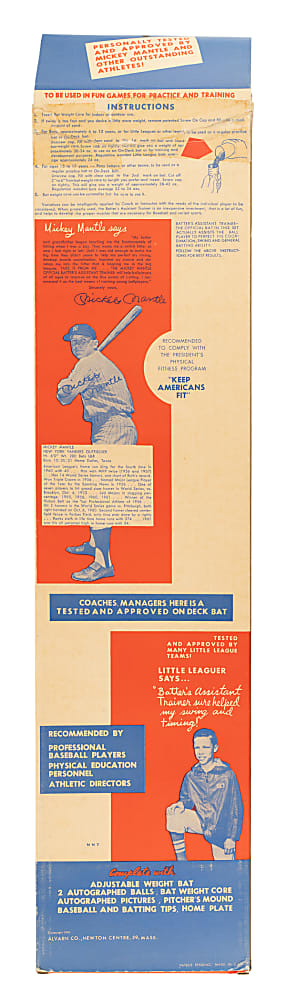 1962 Mickey Mantle Batter's Training Set
