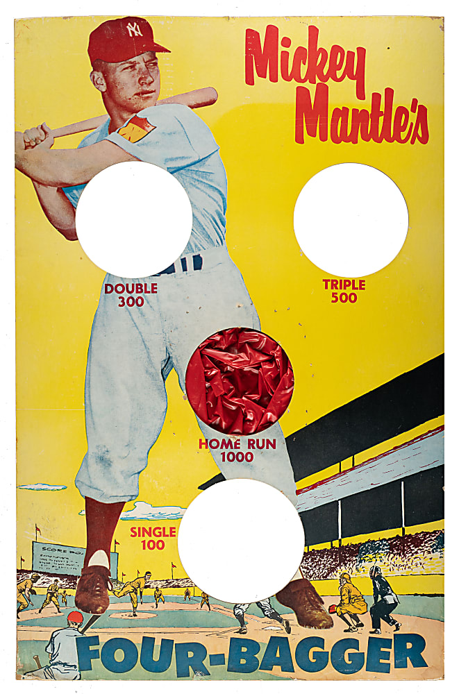 1950s "Mickey Mantle's Four Bagger" Game