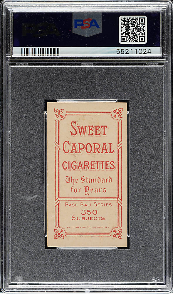 1909-1911 T206 White Border Nap Lajoie with Bat PSA EX-MT 6