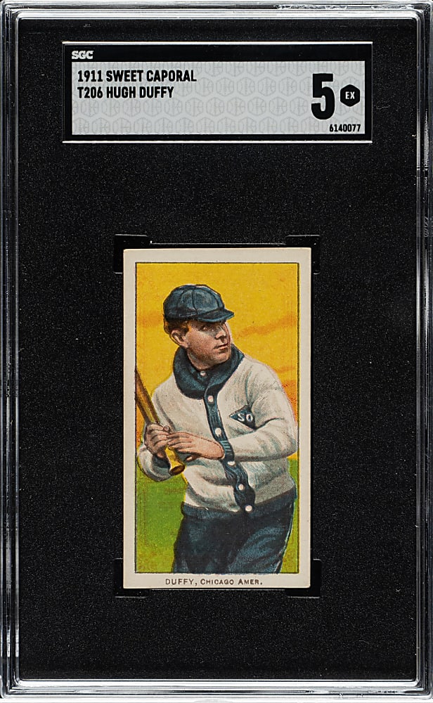 1909-1911 T206 White Border Hugh Duffy SGC EX 5