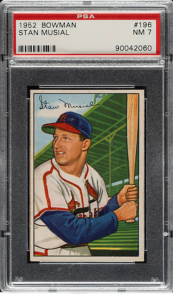 1952 Bowman #196 Stan Musial PSA NM 7