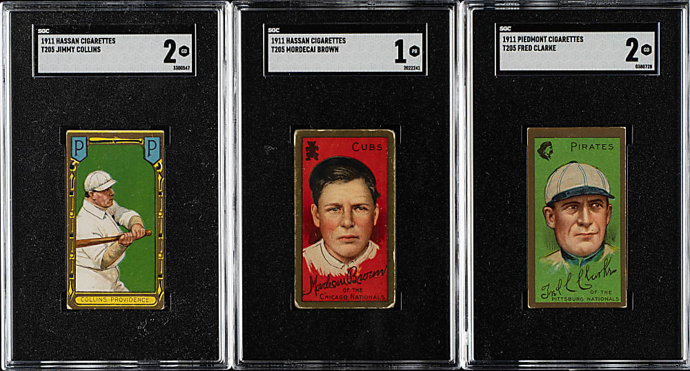1911 T205 Gold Border Partial Master Set (144/221) Plus 66 Duplicates